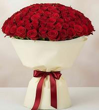 Букет 101 Красная роза Милано в Бирске
