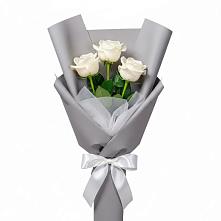 Букет 3 белые розы #REPLACE_PRED# Бирске