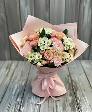 Букет цветов из:  Гвоздики, Розы и Хризантемы #REPLACE_PRED# Бирске