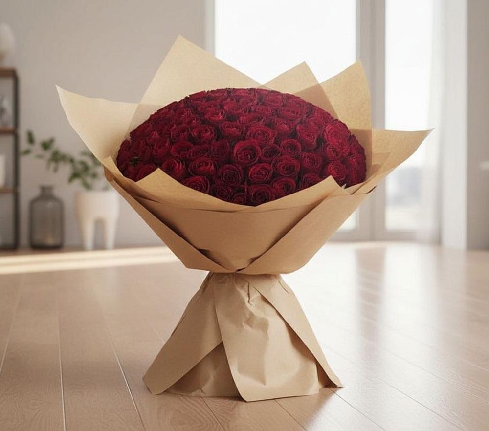 Букет 101 Красная роза в Бирске