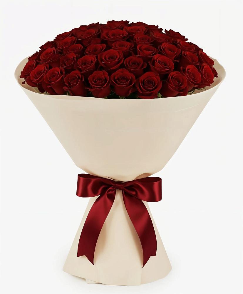 Букет 101 Бордовая роза Блэк Бакарра в Бирске