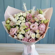 Букет цветов из:  Альстромерии и Розы #REPLACE_PRED# Бирске